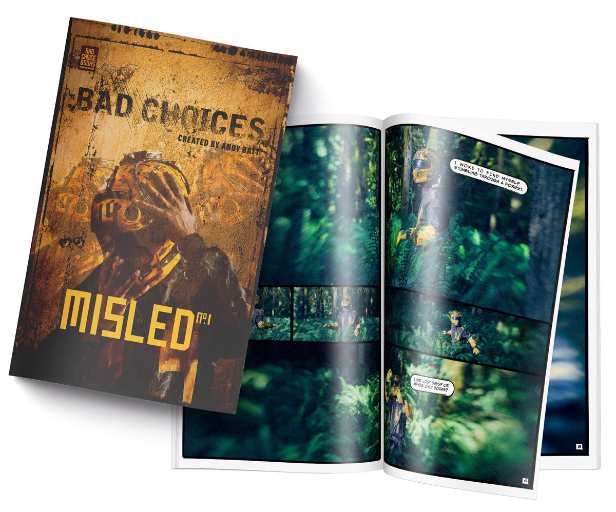 Image of Bad Choices: Misled No.1 - LIMITED RUN Graphic Novel + 5x7 Mystery Print