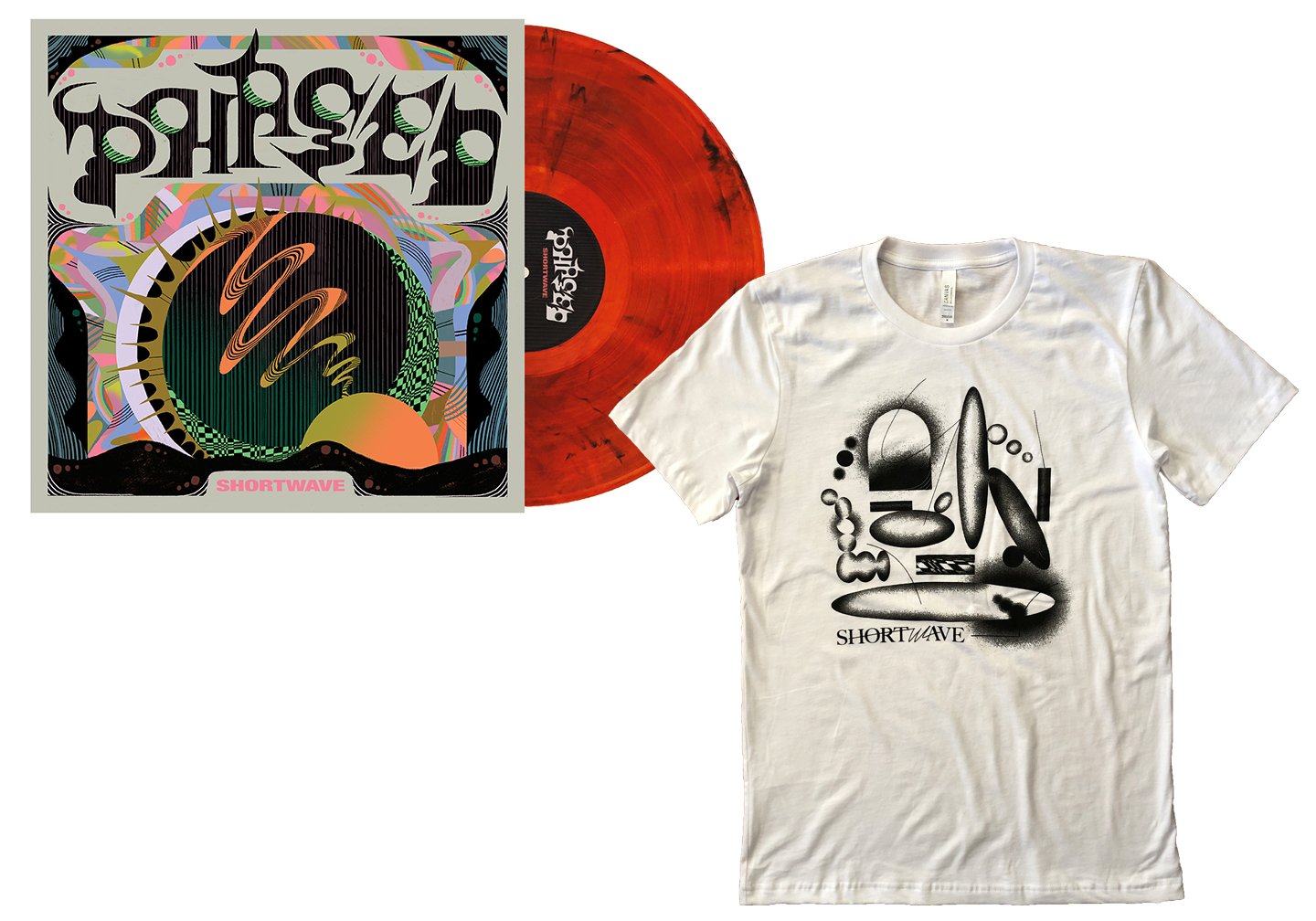 Image of Fire Orange Color Vinyl + T-Shirt Combo