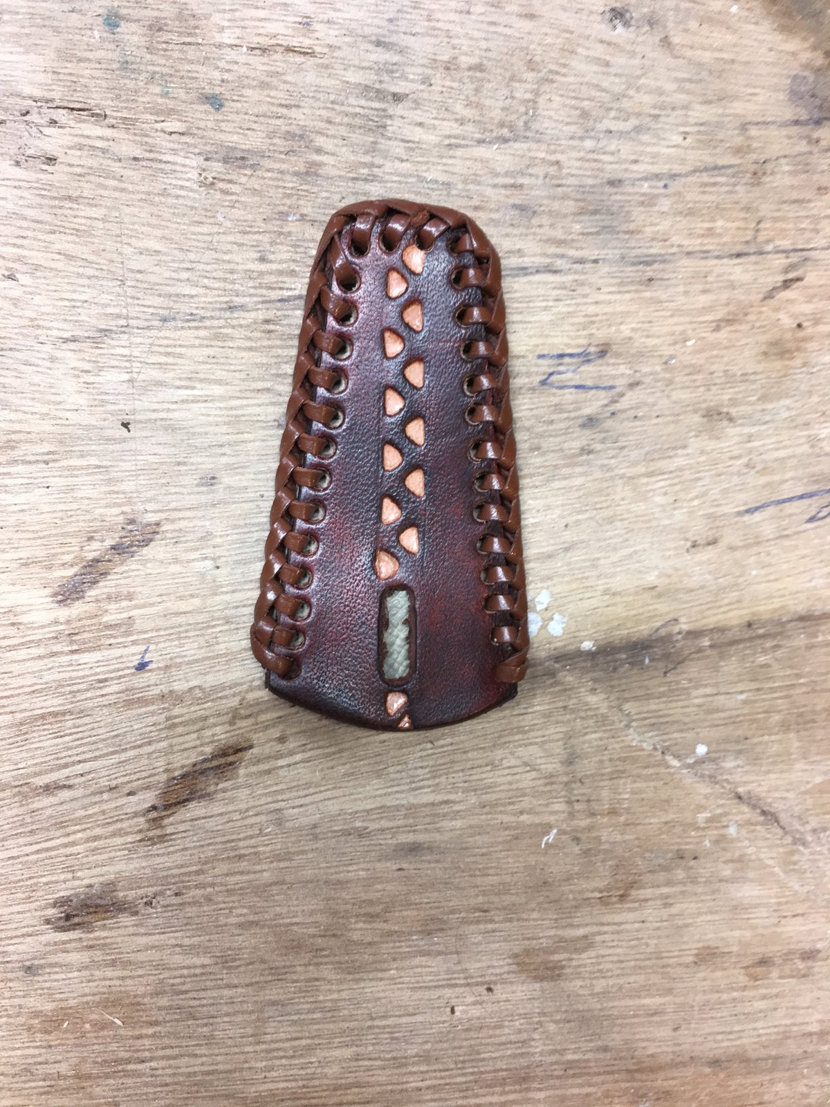 Bow Tip Protector Leather & Snakeskin Ironwood Archery