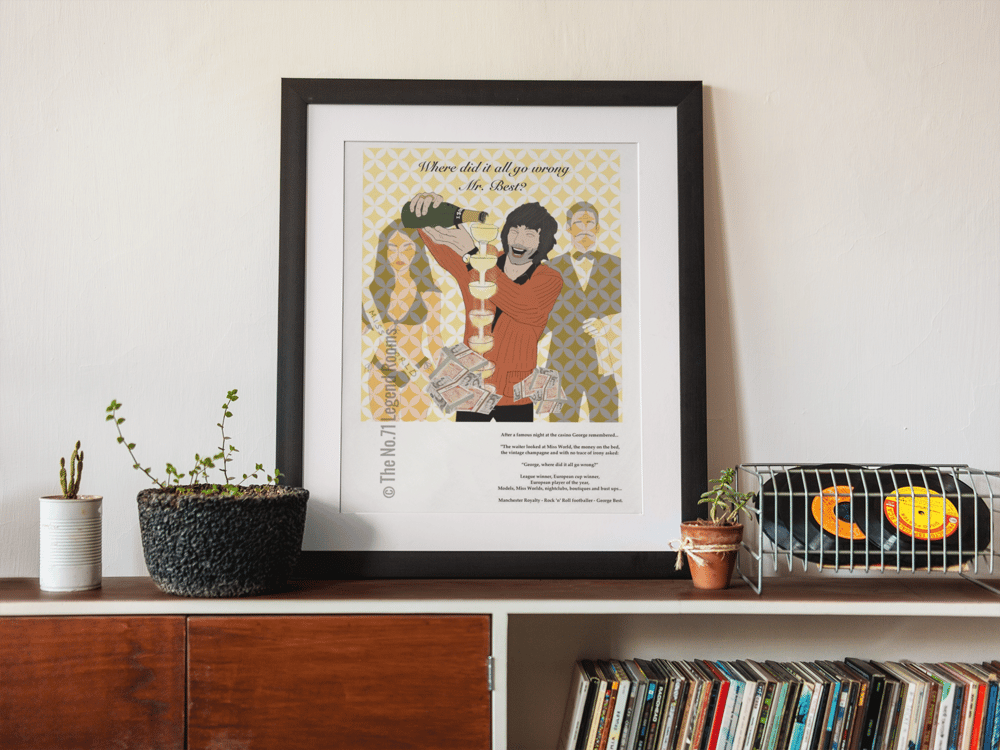 George Best Art Print - Where did it all go wrong?