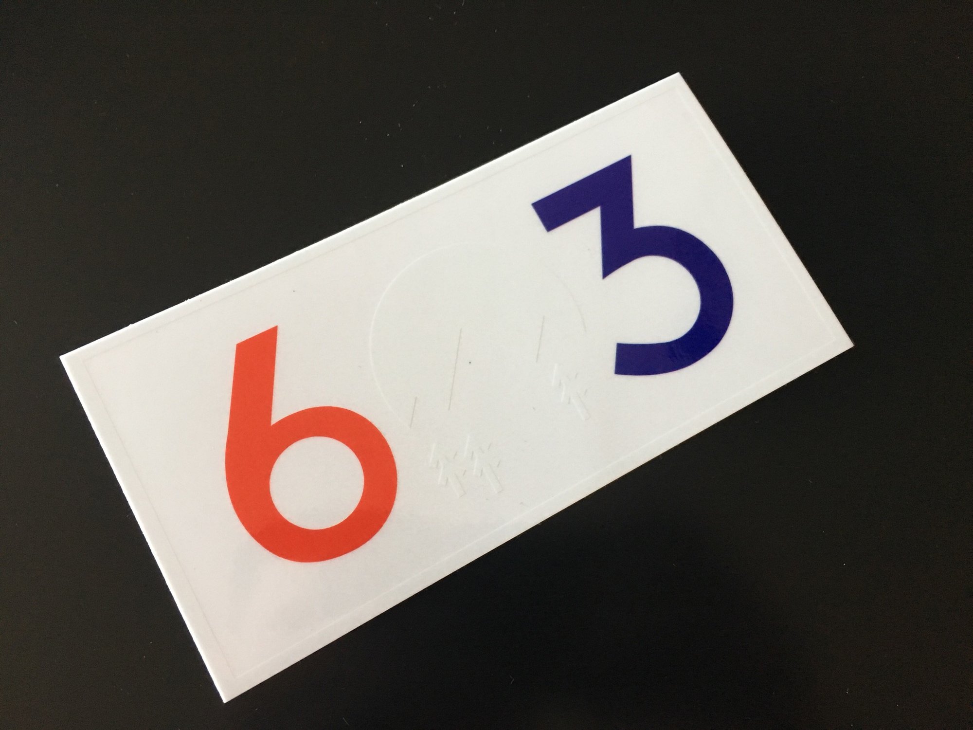 Clear red white and blue 603 stickers | New Hampshire Apparel