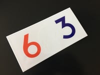 Image 2 of Clear red white and blue 603 stickers