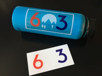Image 1 of Clear red white and blue 603 stickers
