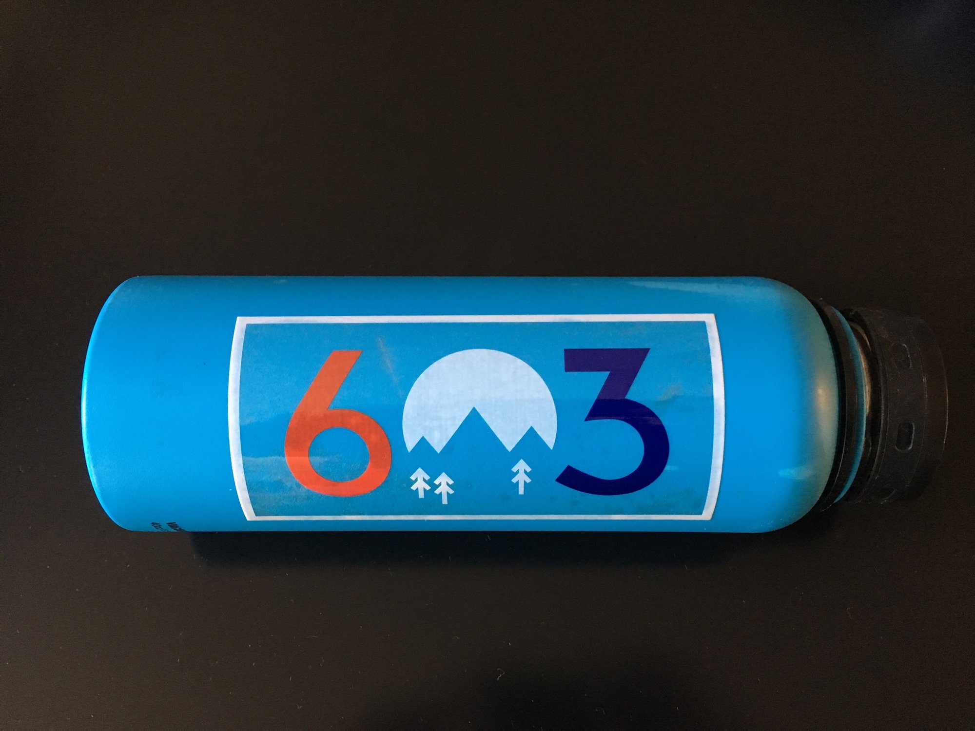 Clear red white and blue 603 stickers | New Hampshire Apparel