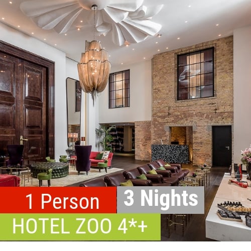 Image of Hotel Zoo Design Hotel 4*+  Single Room 27/09 - 30/09/2019 (3 Nights)