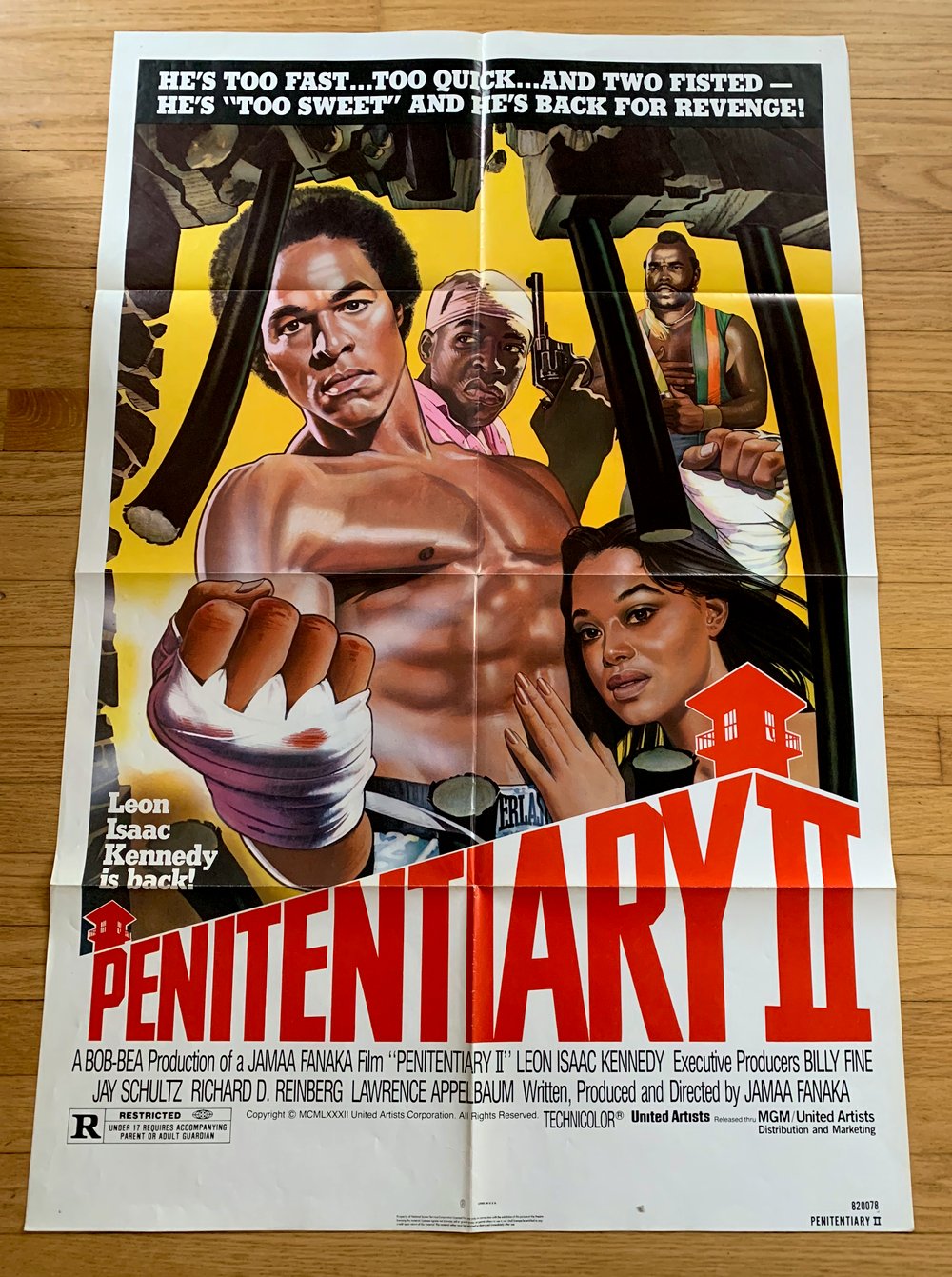 1982 PENITENTIARY II Original U.S. One Sheet Movie Poster