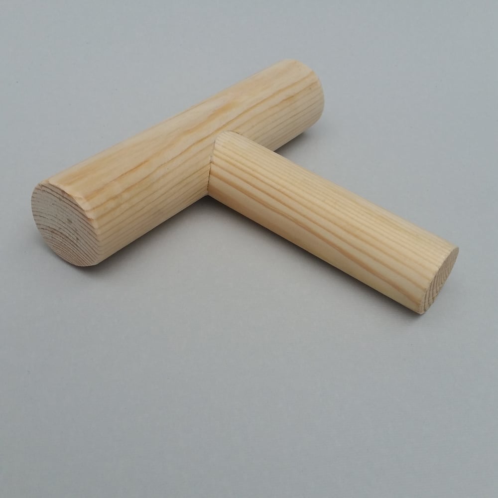 Wooden T-Grip for Canoe Paddles