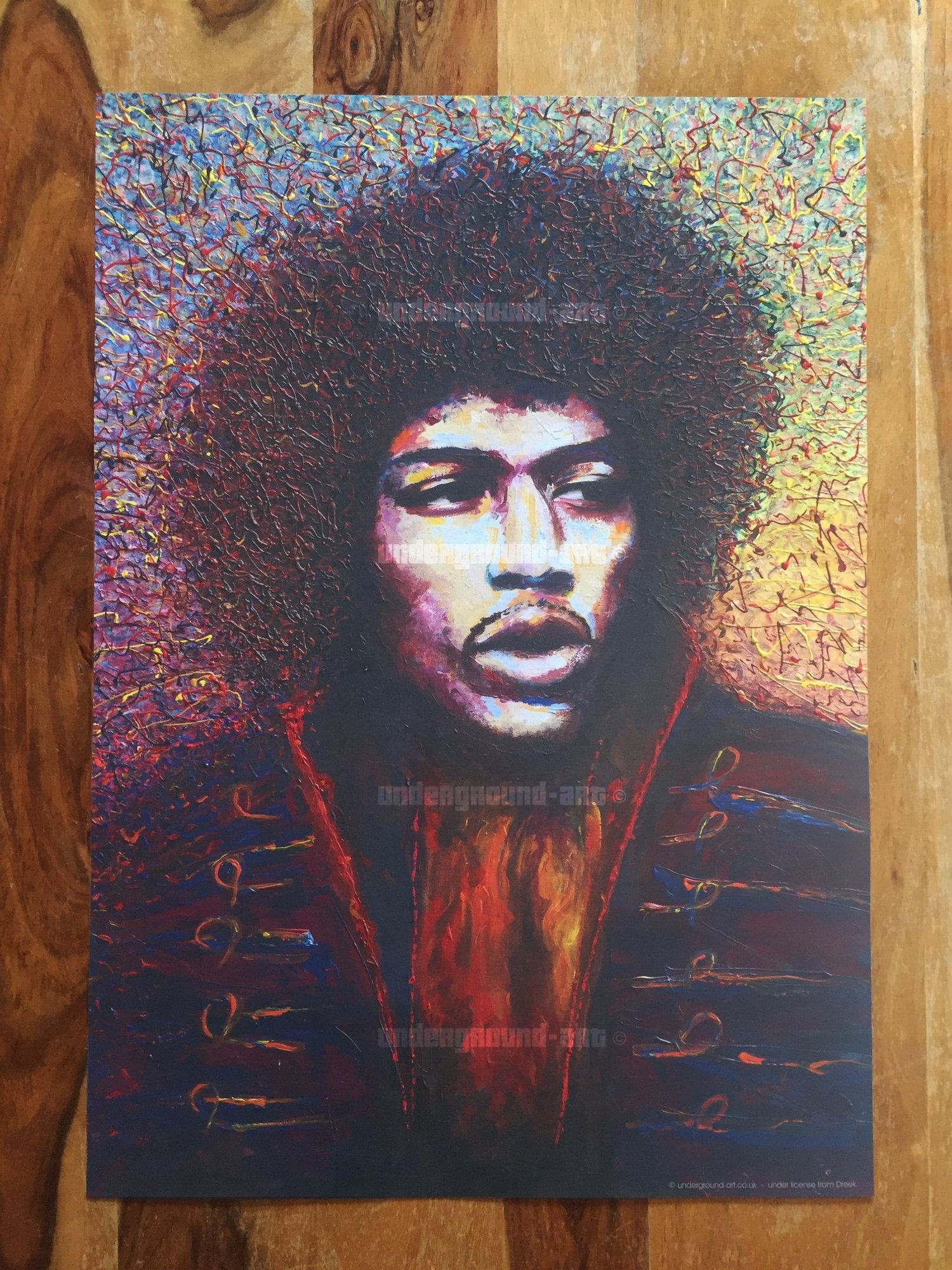 Image of Jimi Hendrix - all along the watchtower!  