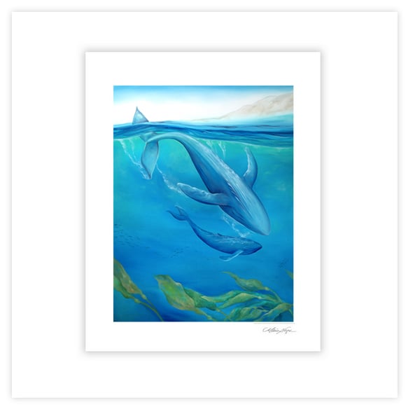 Image of Whales, Archival Paper Print