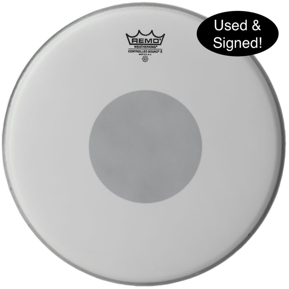 Image of Used & SIGNED snare drumhead
