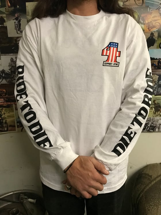 Image of Support 4, Long Sleeve, White