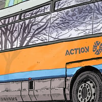 Image 3 of Digital print of ACTION Bus 126 Renault PR100.3 (1996)