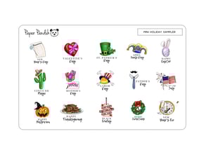 Image of Mini Holiday Icon Sampler - Credit Card Size