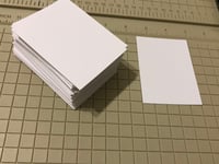 Image 1 of 135 ACEO Cards ~ Blank 110 lb Cardstock ~ 2.5 x 3.5 White 2½ x 3½ ATC Art