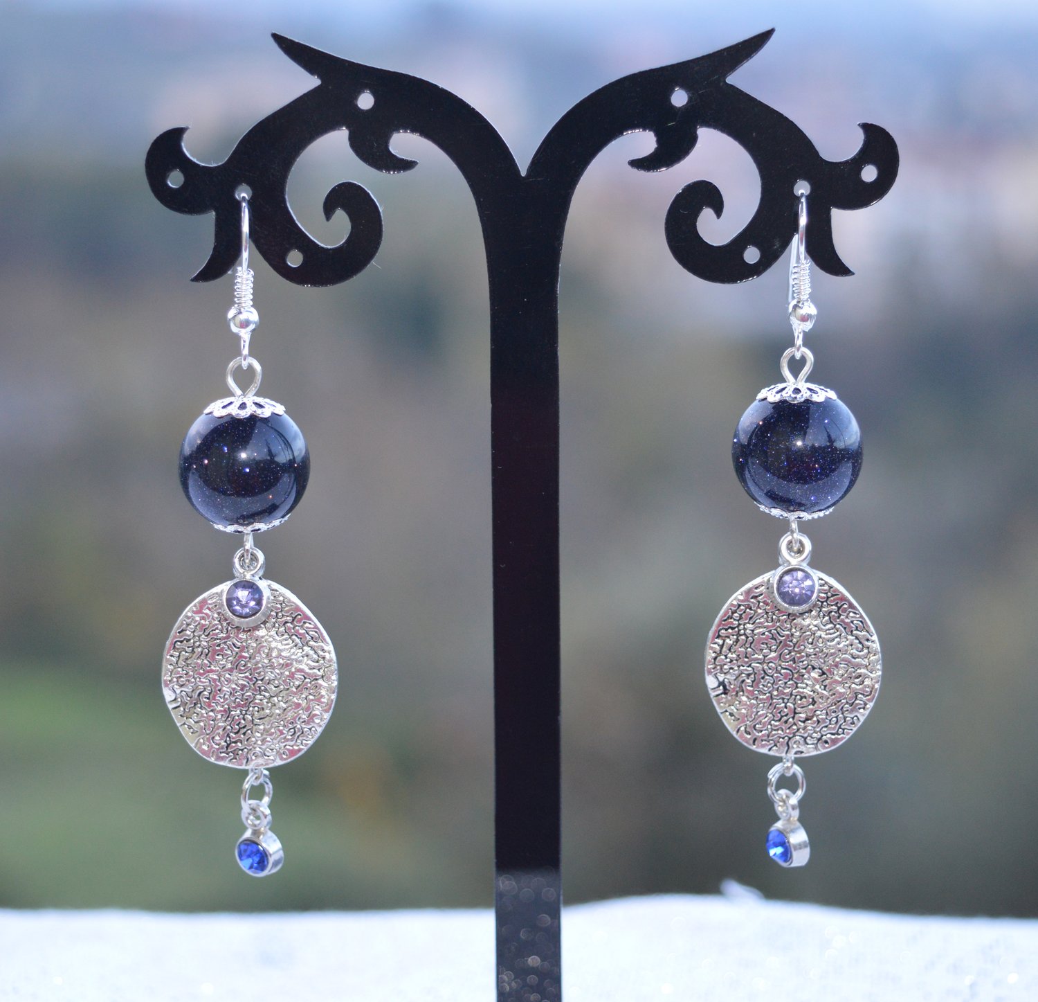 Image of Orecchini pietra di luna / Moonstone earrings for sparkling gifts