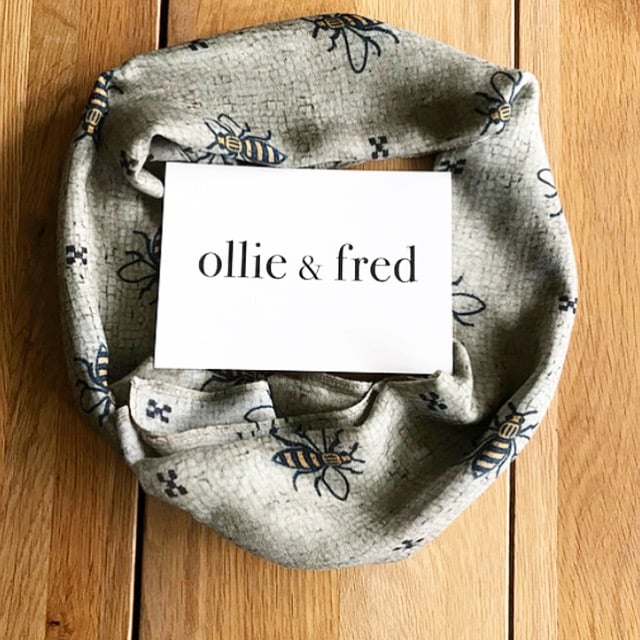 Image of MANCHESTER WORKER BEE SCARF BY OLLIE + FRED