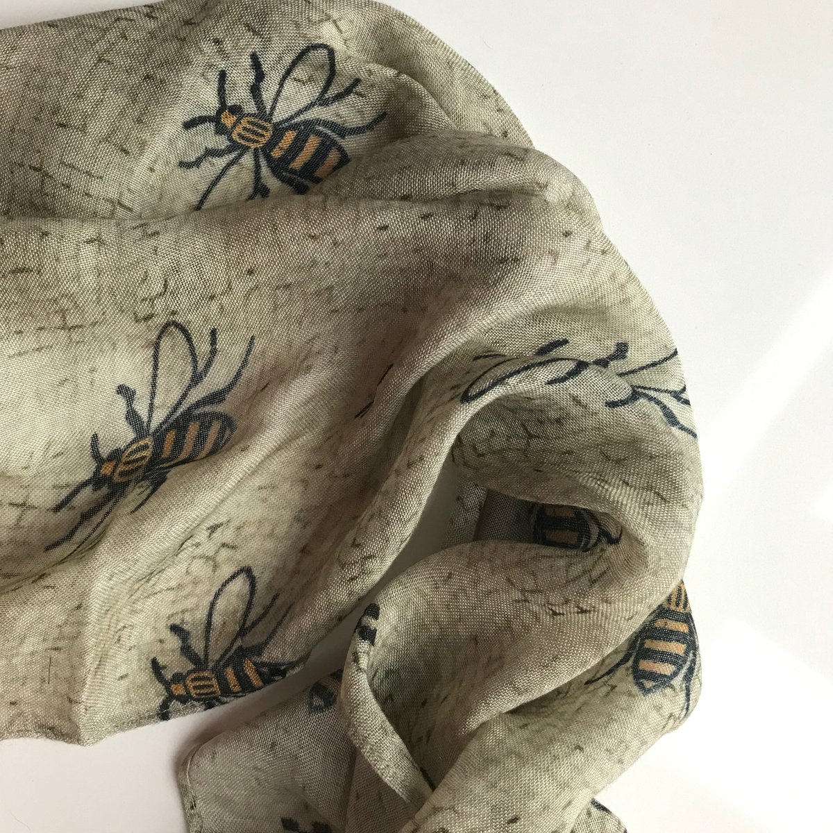 Image of MANCHESTER WORKER BEE SCARF BY OLLIE + FRED