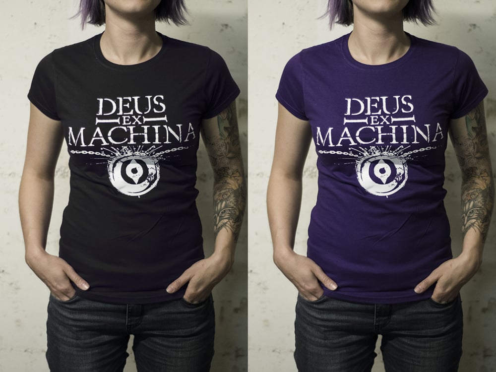 Image of "NEW WORLD" T-shirt Girly – BLACK or PURPLE