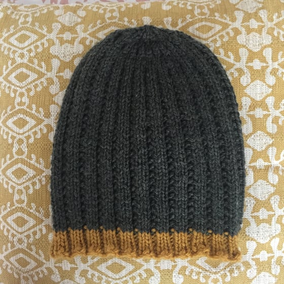 Image of Bonnet vert et jaune