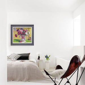 Image of Mid-Century Still life, 'Dahlias', Leopold Pernes (1912 - 1980)