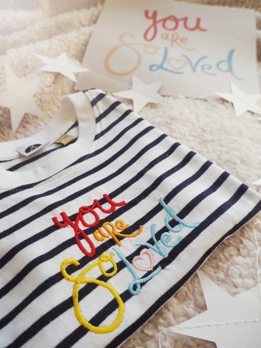 Image of You Are So Loved - Navy Stripe Tee
