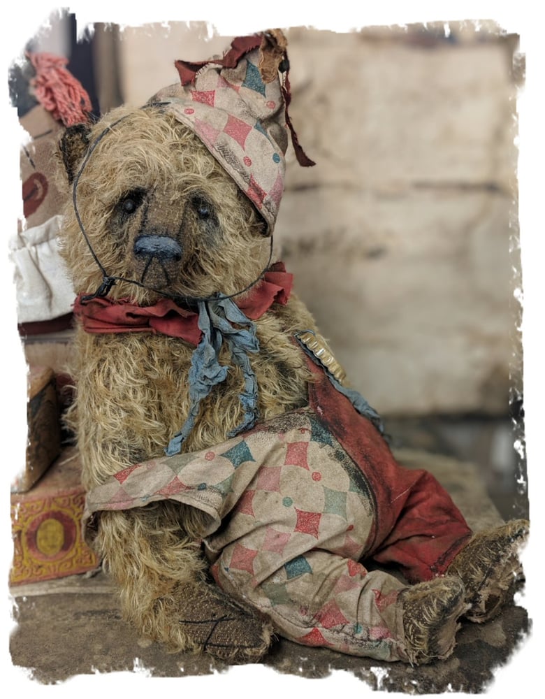 Image of CHIRP....11" mohair antique style vintage circus Teddy Bear by Whendi's Bears