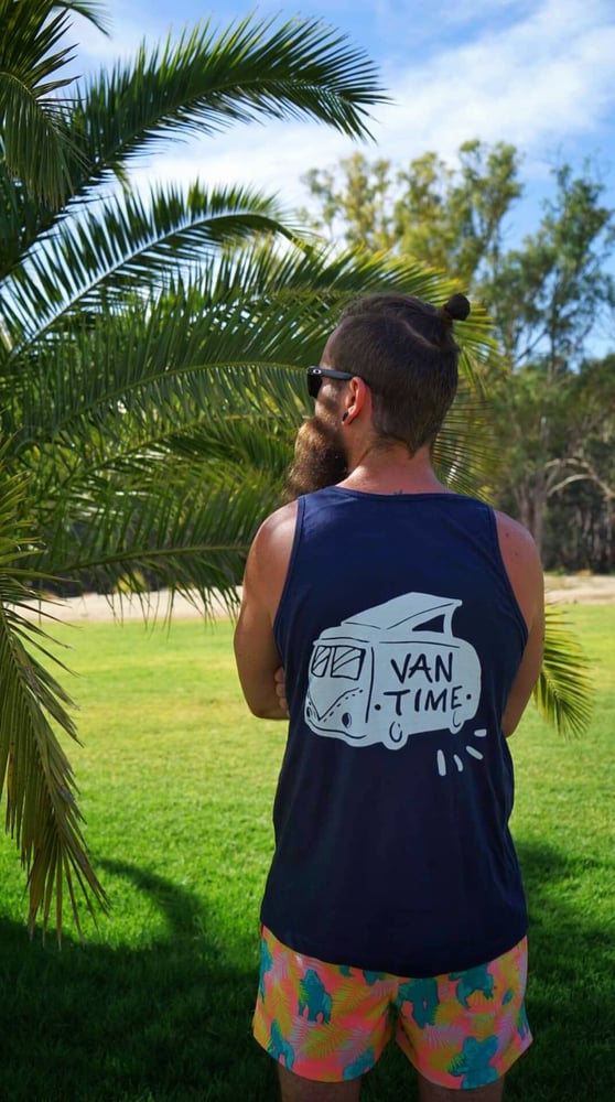 Image of Van Time Singlet - Navy