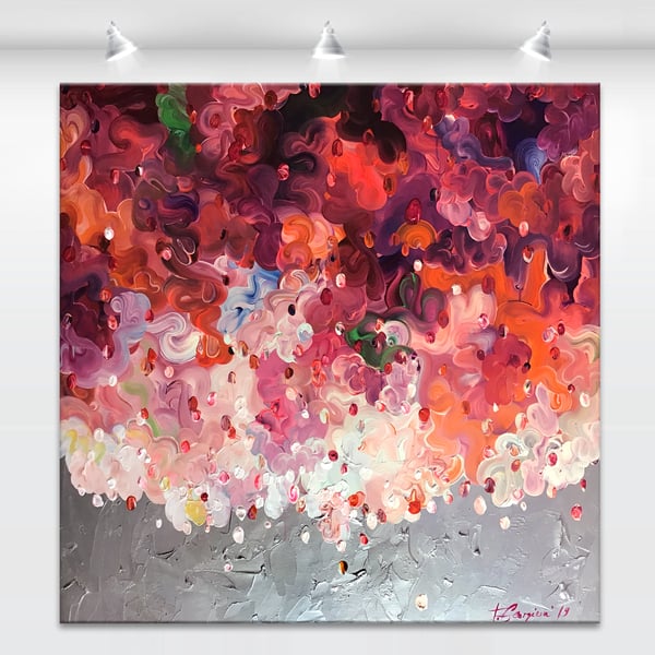 Image of Bougenvillia dream - 101x101cm