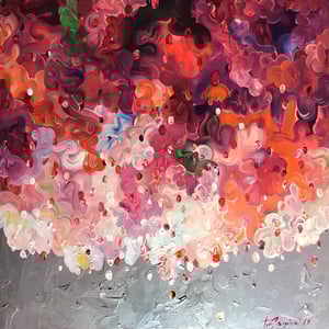 Image of Bougenvillia dream - 101x101cm