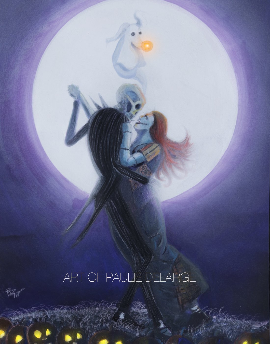 Image of Jack & Sally Moon Dance Print