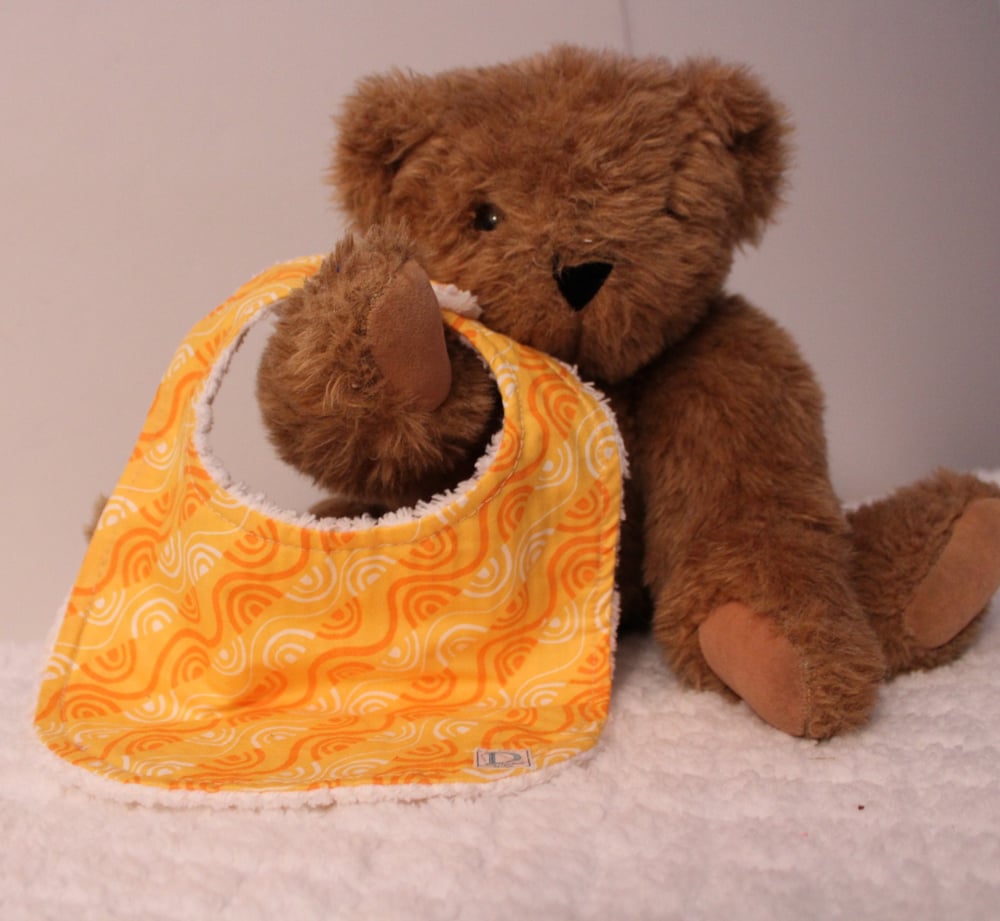 Image of Yellow Swirls Bib