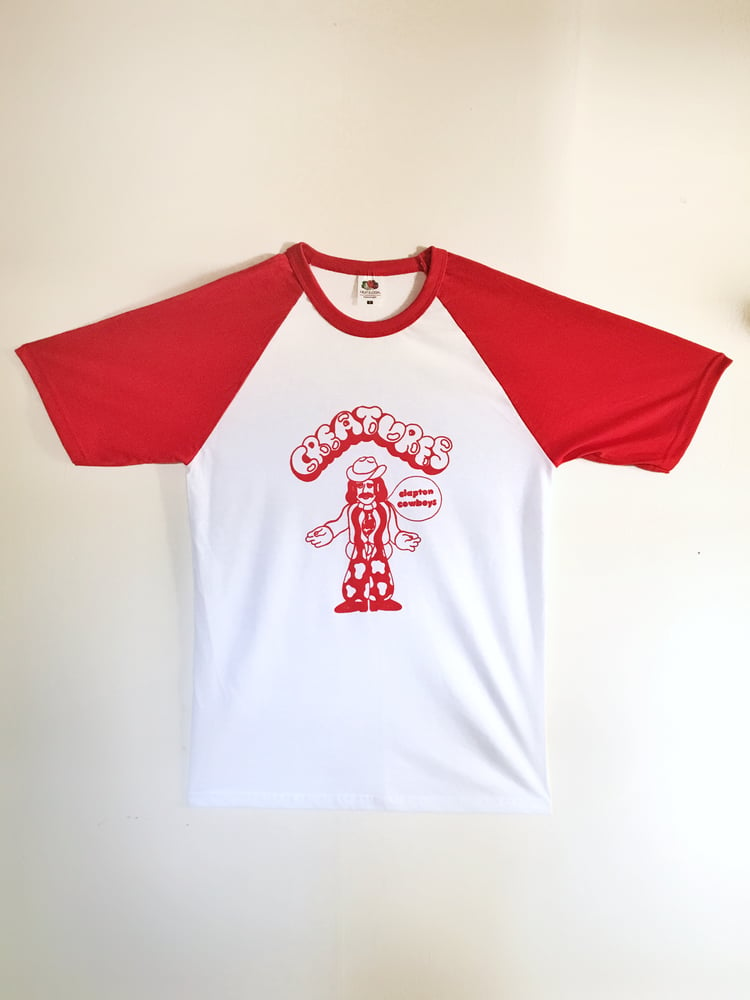 Image of Cowboy Red Baseball T-Shirt