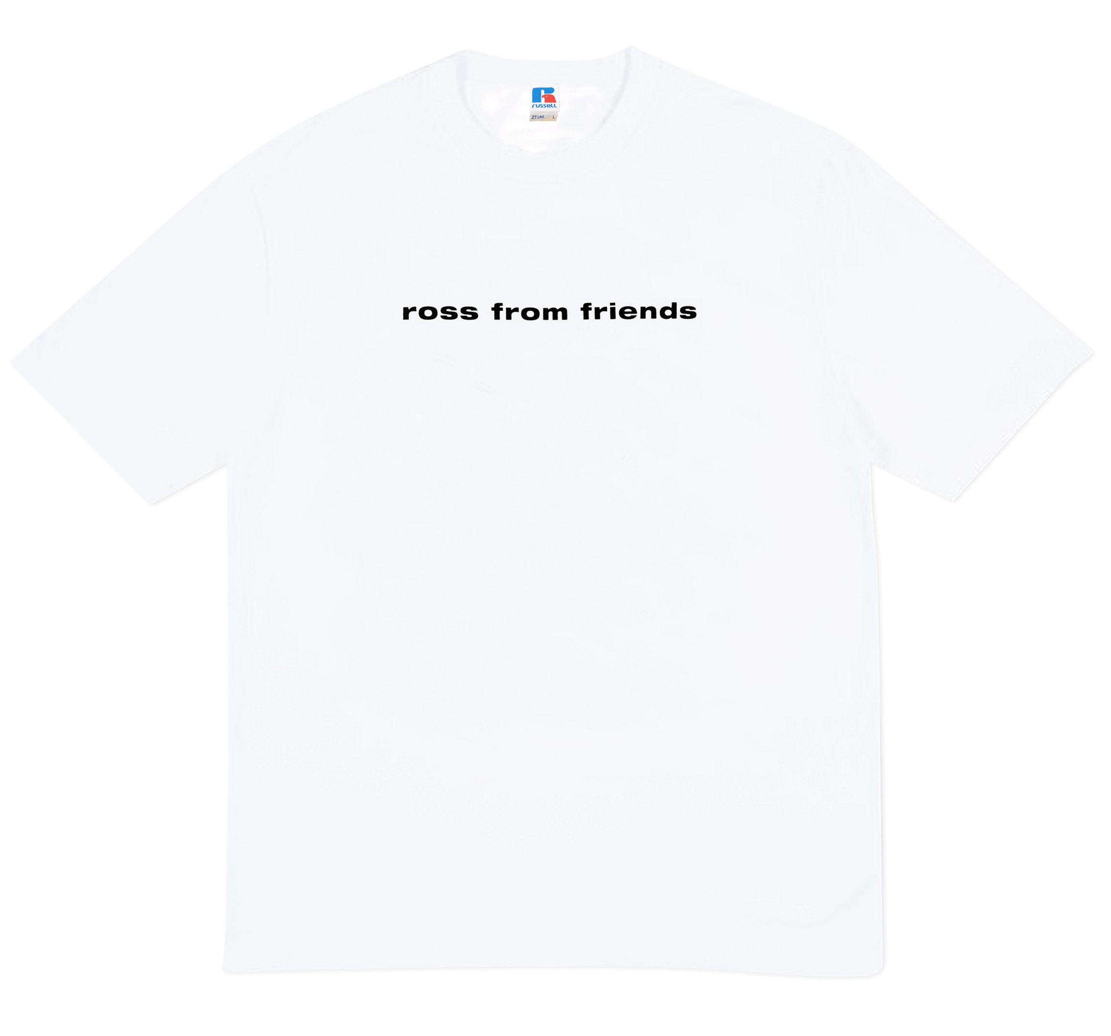 Image of ROSS FROM FRIENDS 'BACK INTO SPACE' T-SHIRT [WHITE] 
