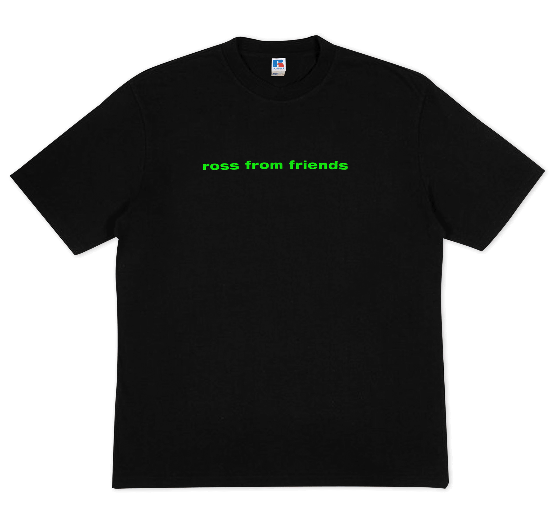 Image of ROSS FROM FRIENDS 'BACK INTO SPACE' T-SHIRT [BLACK] 