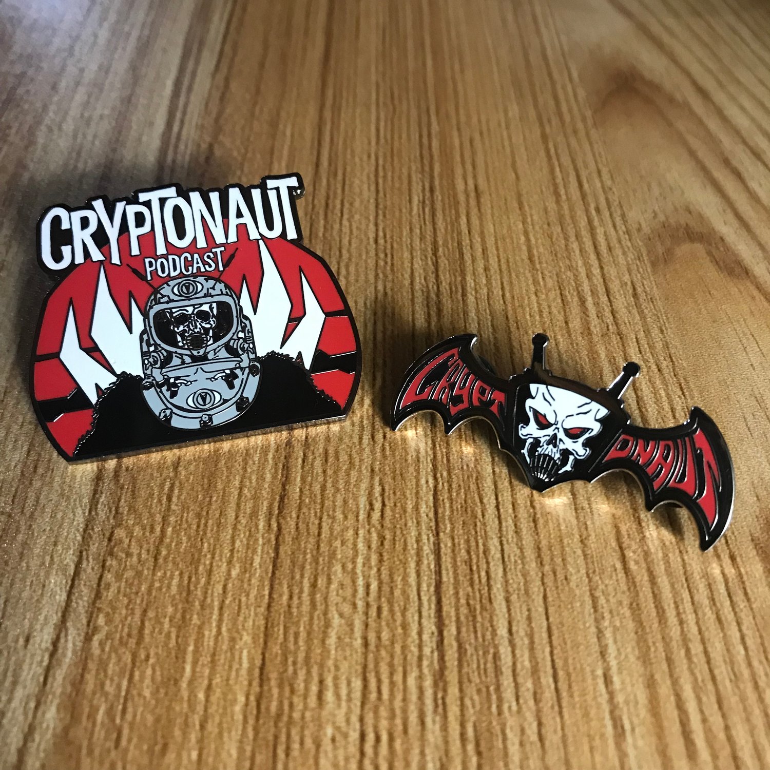 Image of Cryptonaut Podcast Enamel Pin Set