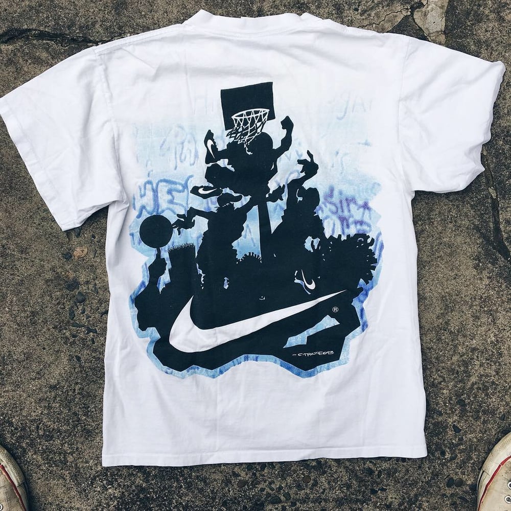 Image of Early 90’s Abstract Nike Basketball Tee.