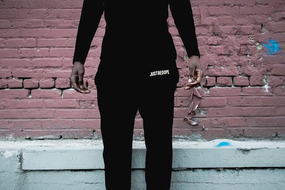 Image of Black JustBeDope joggers