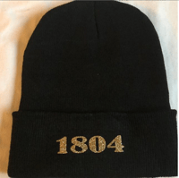 BLACK 1804 BEANIE