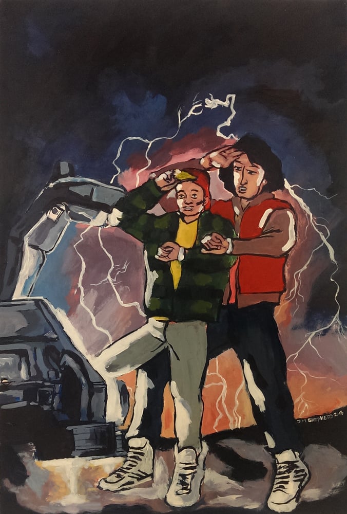 Image of Bill and Ted Goes Back to the Future Print 11" x 16"