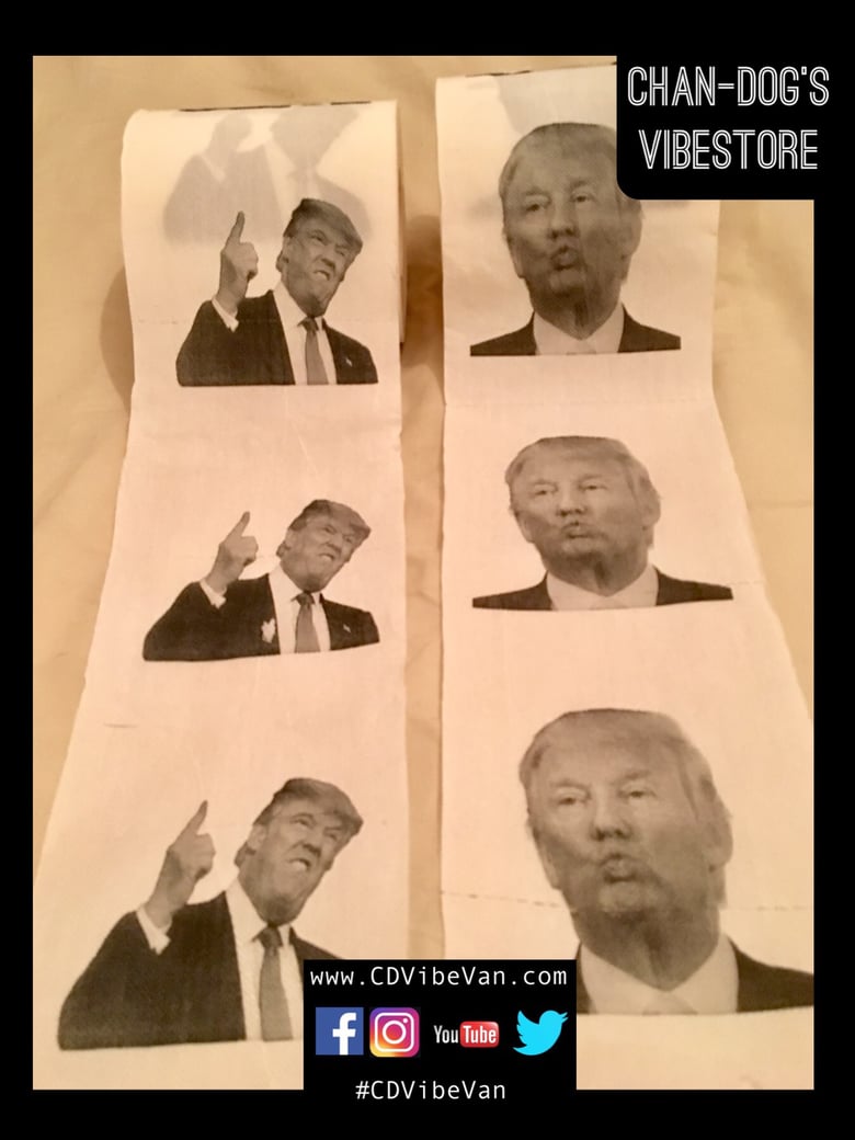 Image of Special Offer Twin Pack of Donald Trump Bog Roll (1 roll of each)