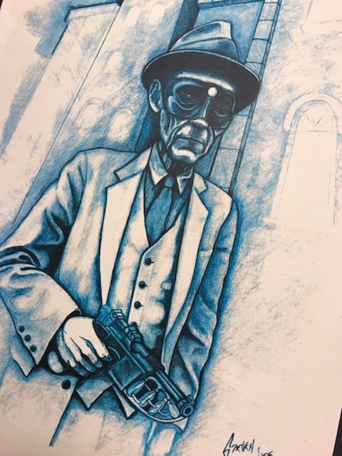 Image of William Burroughs as the Green Hornet