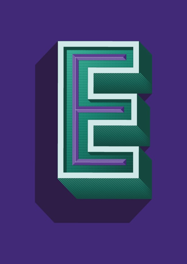 Image of E uppercase