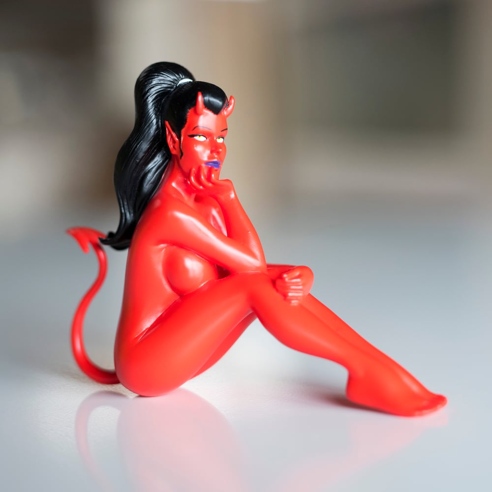 Image of "Lords Of Acid" Devil Girl small resin statue