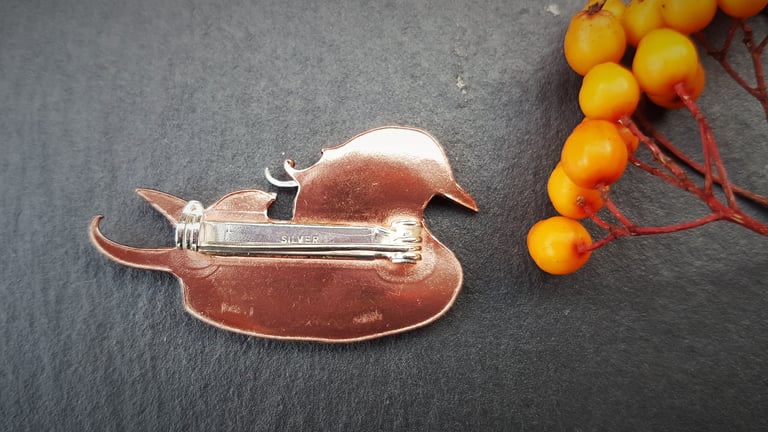 Mandarin Duck Brooch Image 4