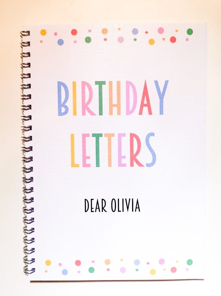 Image of Personalised Rainbow Birthday Letters