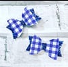 School gingham small Dolly bows