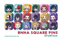 Image 2 of HERO Square button pins