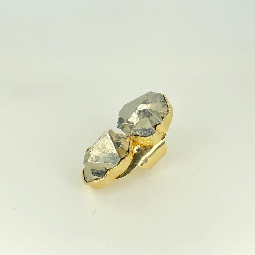 Image of Double Pyrite Ring