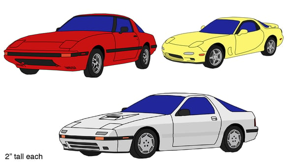 Image of All 3 Rx7s