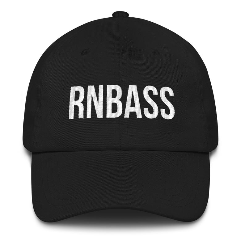 Image of RnBass Dad Hat (Black)